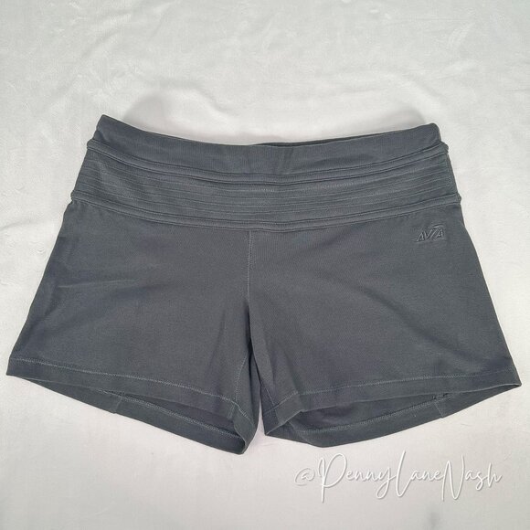 Avia Pants - Avia Booty Workout Shorts -Small Gray
